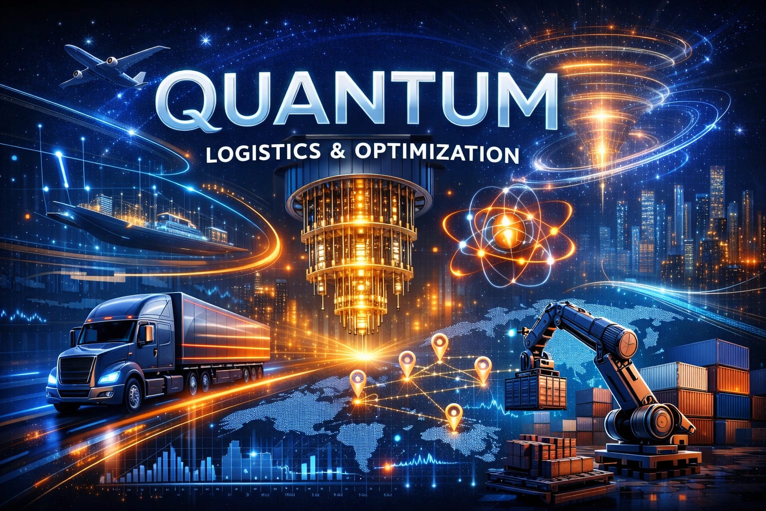 Quantum logistics optimization network
